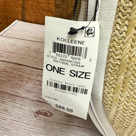 INC International Concepts Kolleene Small Straw Crossbody - Picture 5 of 5